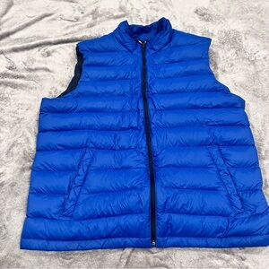Lands' End Men's Vibrant Blue Quilted Vest
